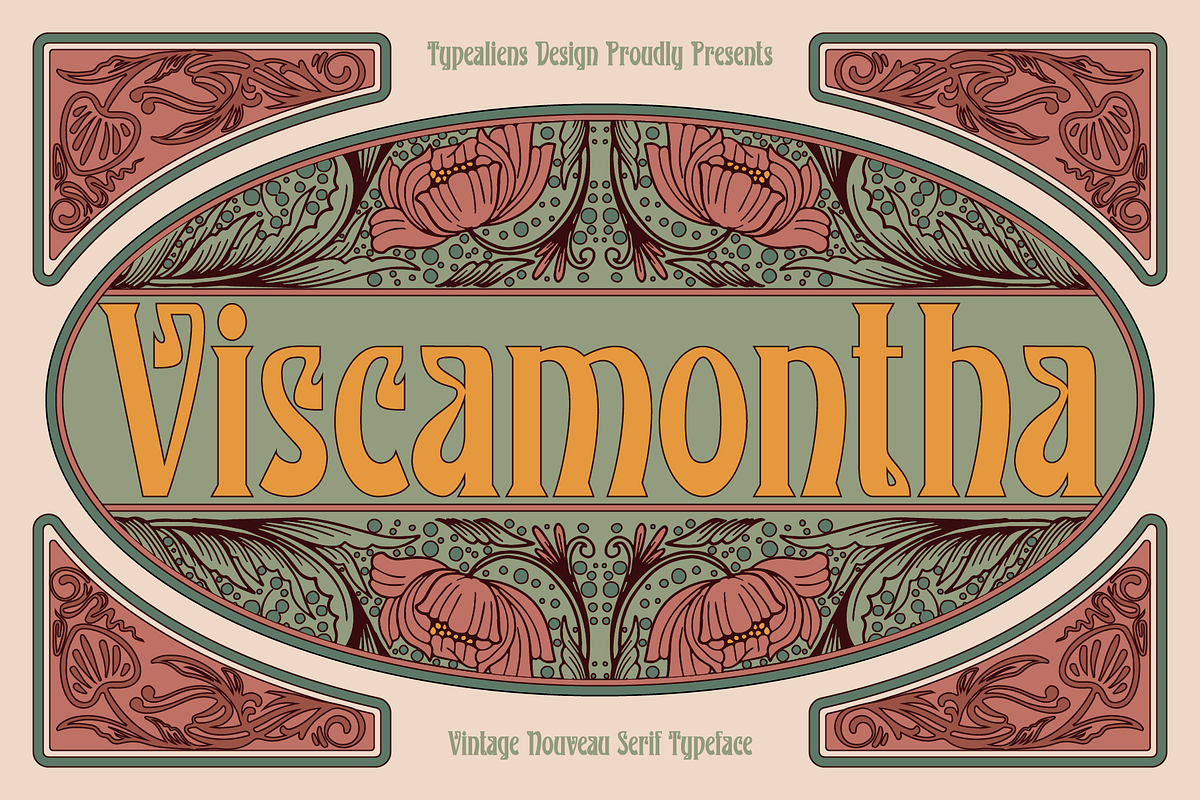Viscamontha, a Serif Font by ilhamtaro (Photo 1 of 11)