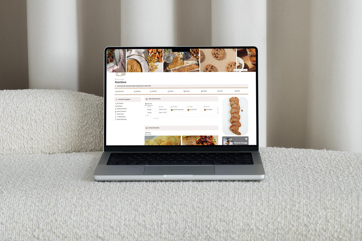Life Planner Notion Template, an UI Kit Template by The Thrive Society (Photo 9 of 10)