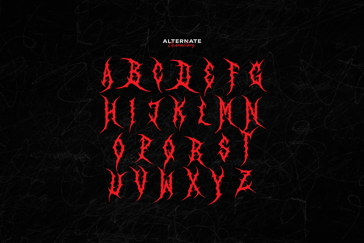 BlekMary | Black Metal Font, a Blackletter Font by Denustudios (Photo 10 of 12)