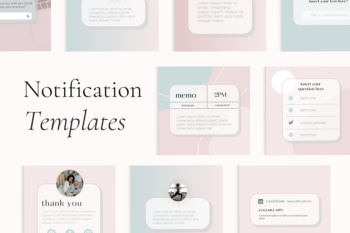Mystic Instagram Bundle, a Social Media Template by Marketing Templates Co. (Photo 12 of 21)