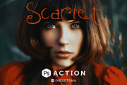 Scarlet Photoshop Action, an Action Add-On by Presetrain Co. (Thumbnail 1 of 4)