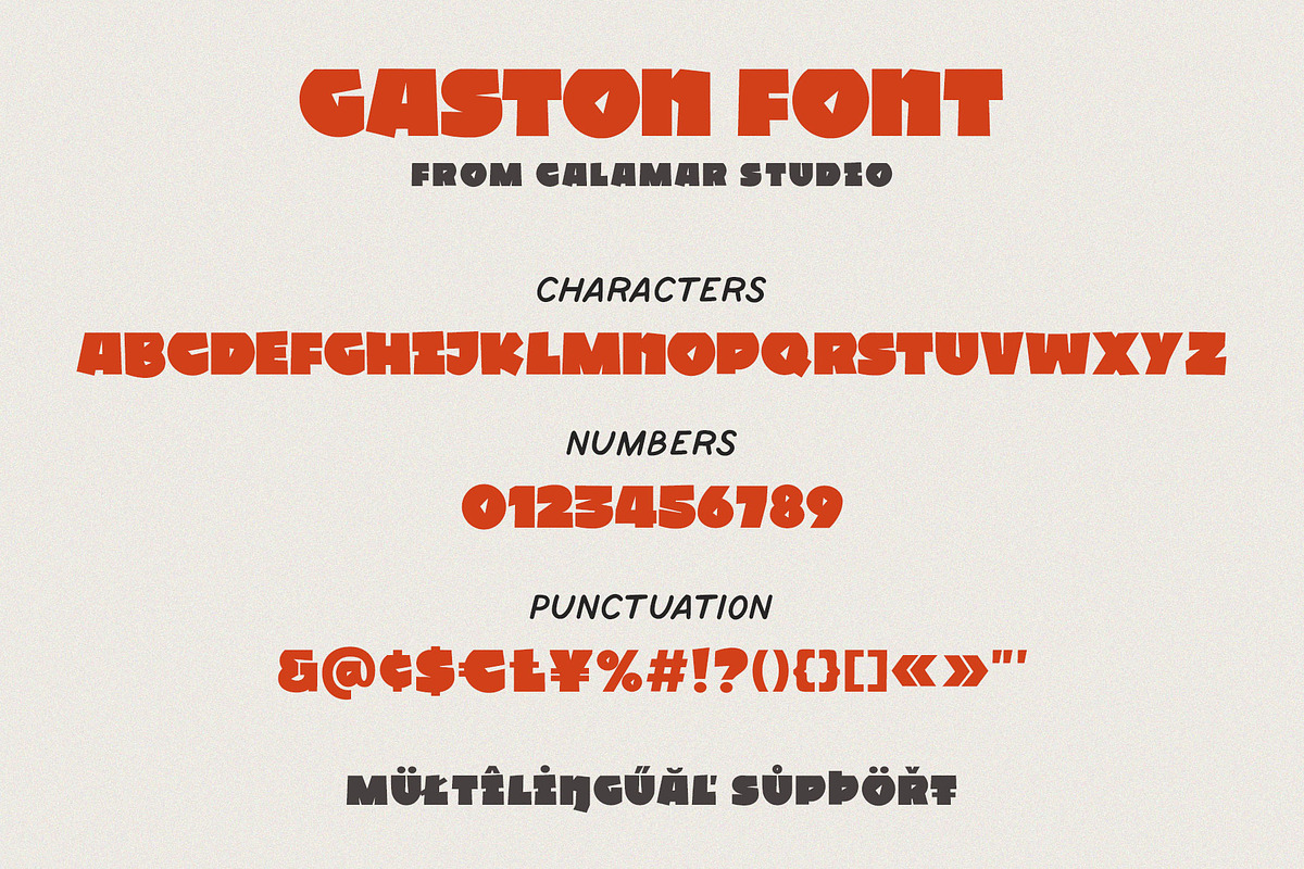 Extra Bold Sans Serif Font - Gaston, a Sans Serif Font by Calamar Studio (Photo 12 of 12)