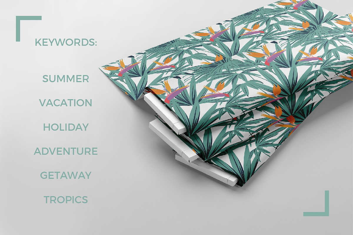 BRIGHT SUMMER (seamless pattern), a Texture Illustration by Bonfloret Studio (Photo 3 of 10)