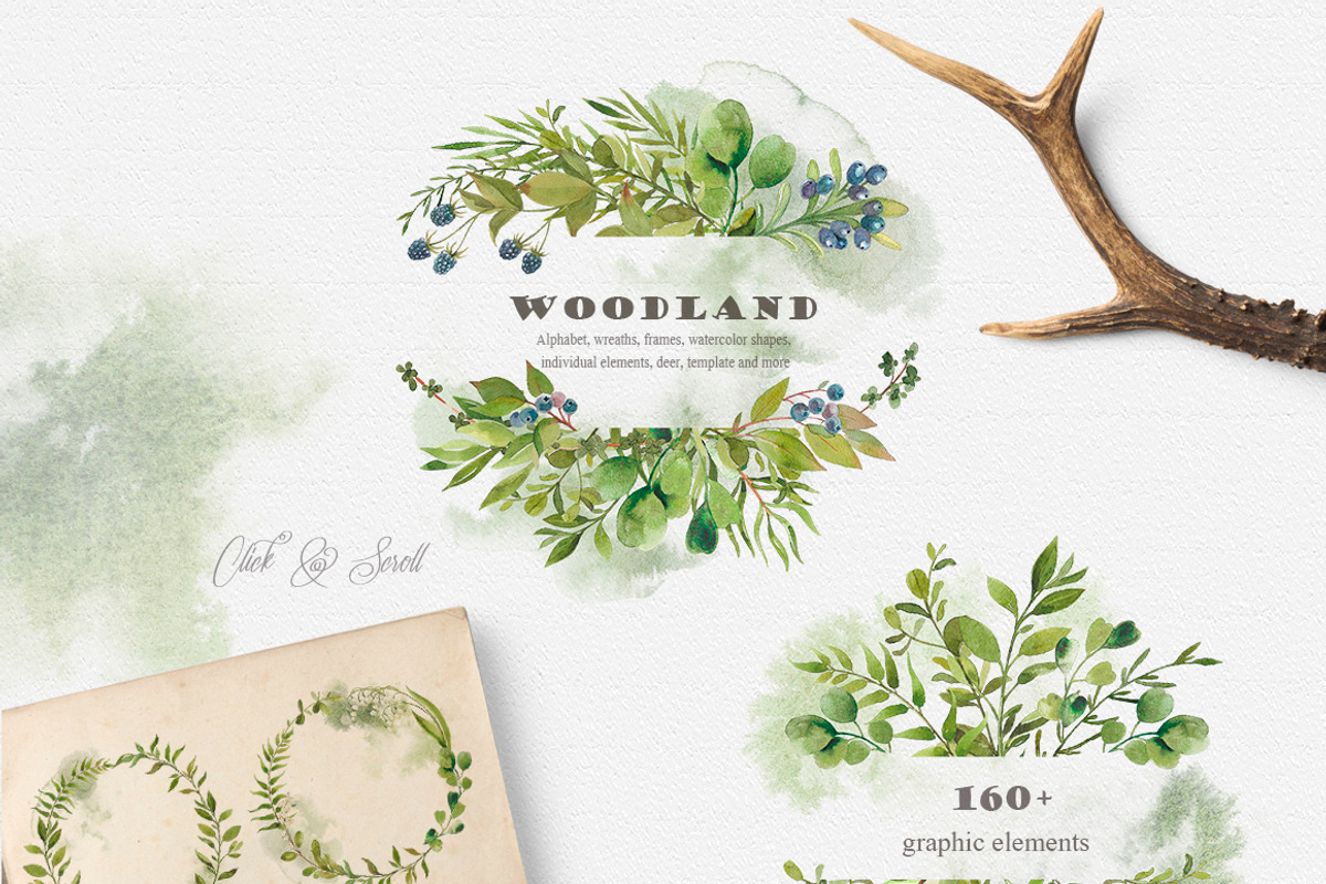 WOODLAND collection - forest wedding, an Object Illustration by DigitalDream (Photo 2 of 9)