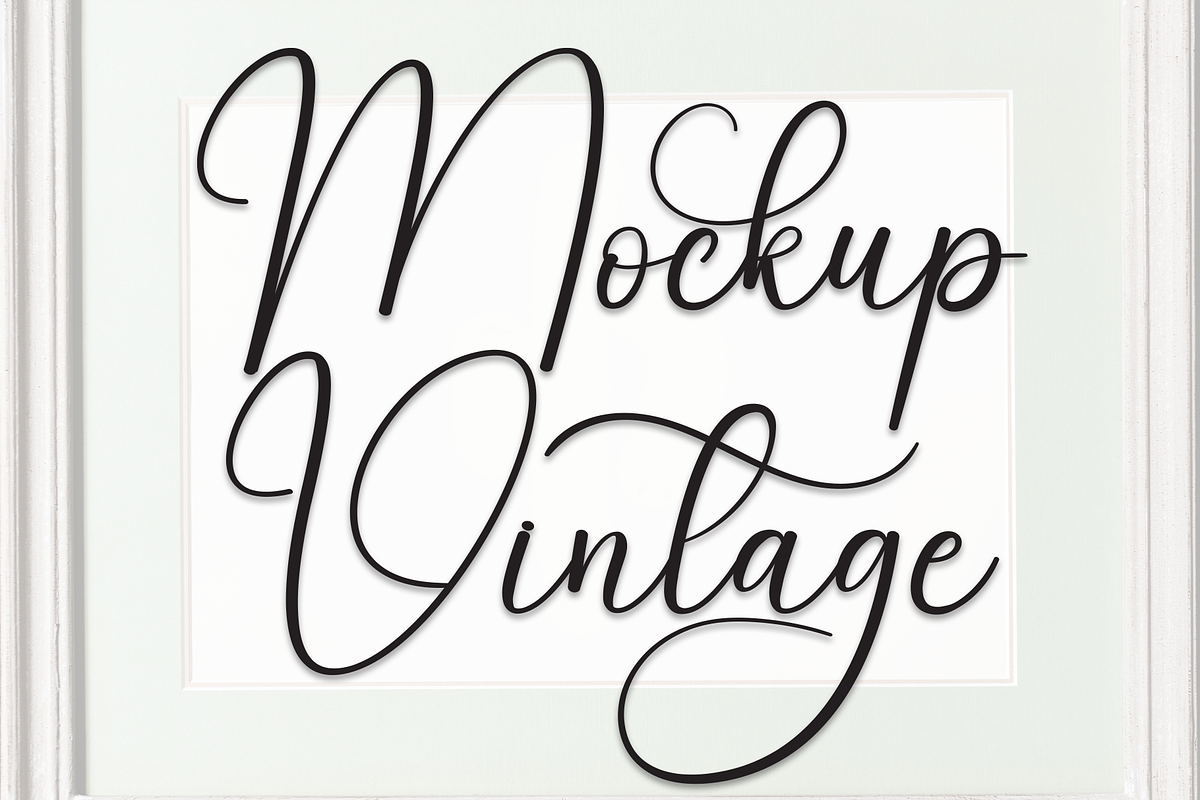 Mockup Vintage | Script Font, a Handwritten Font by Scratchones (Photo 1 of 9)