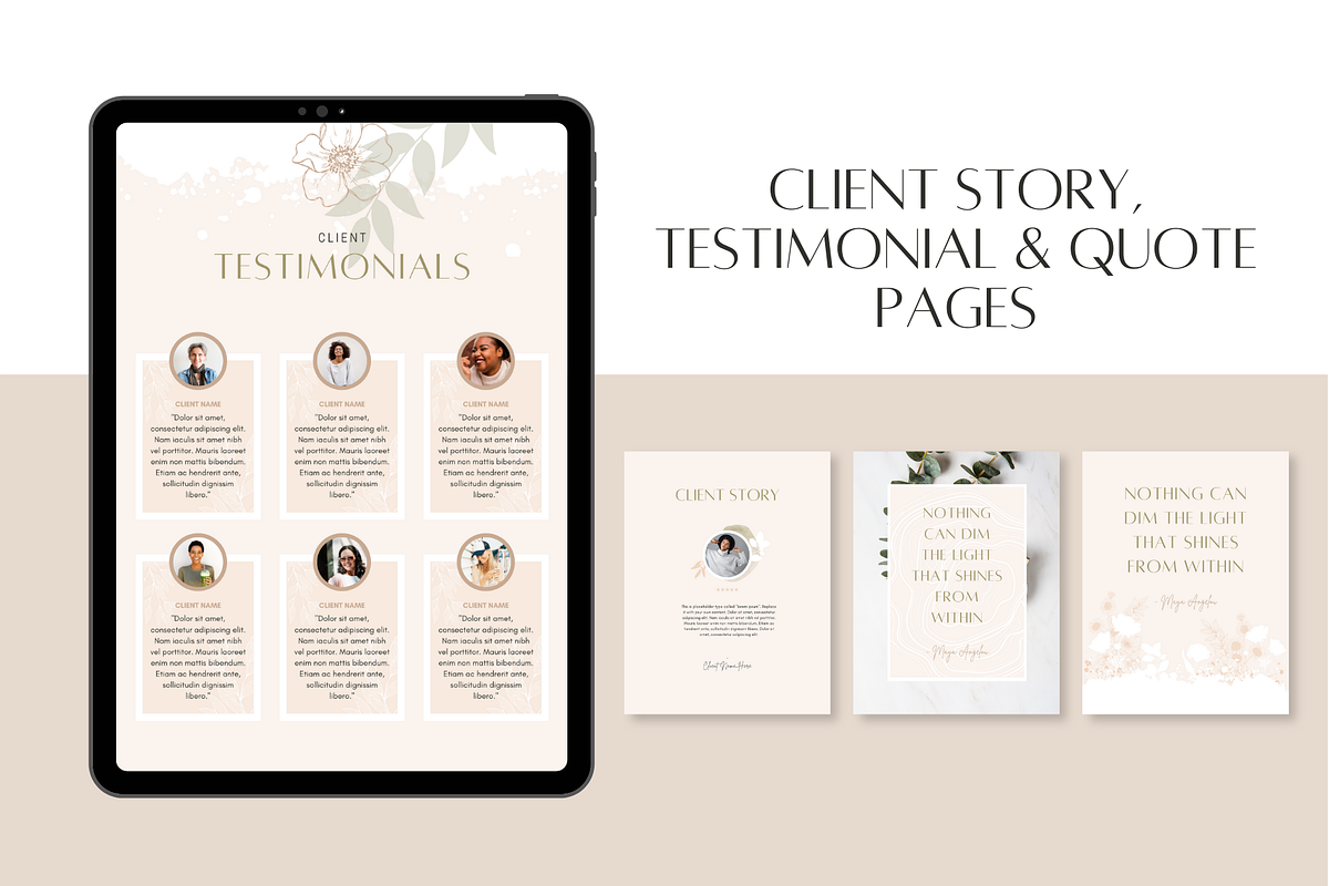 Skincare Holistic Healing Templates, a Magazine Template by Brand Spanking You (Photo 8 of 25)