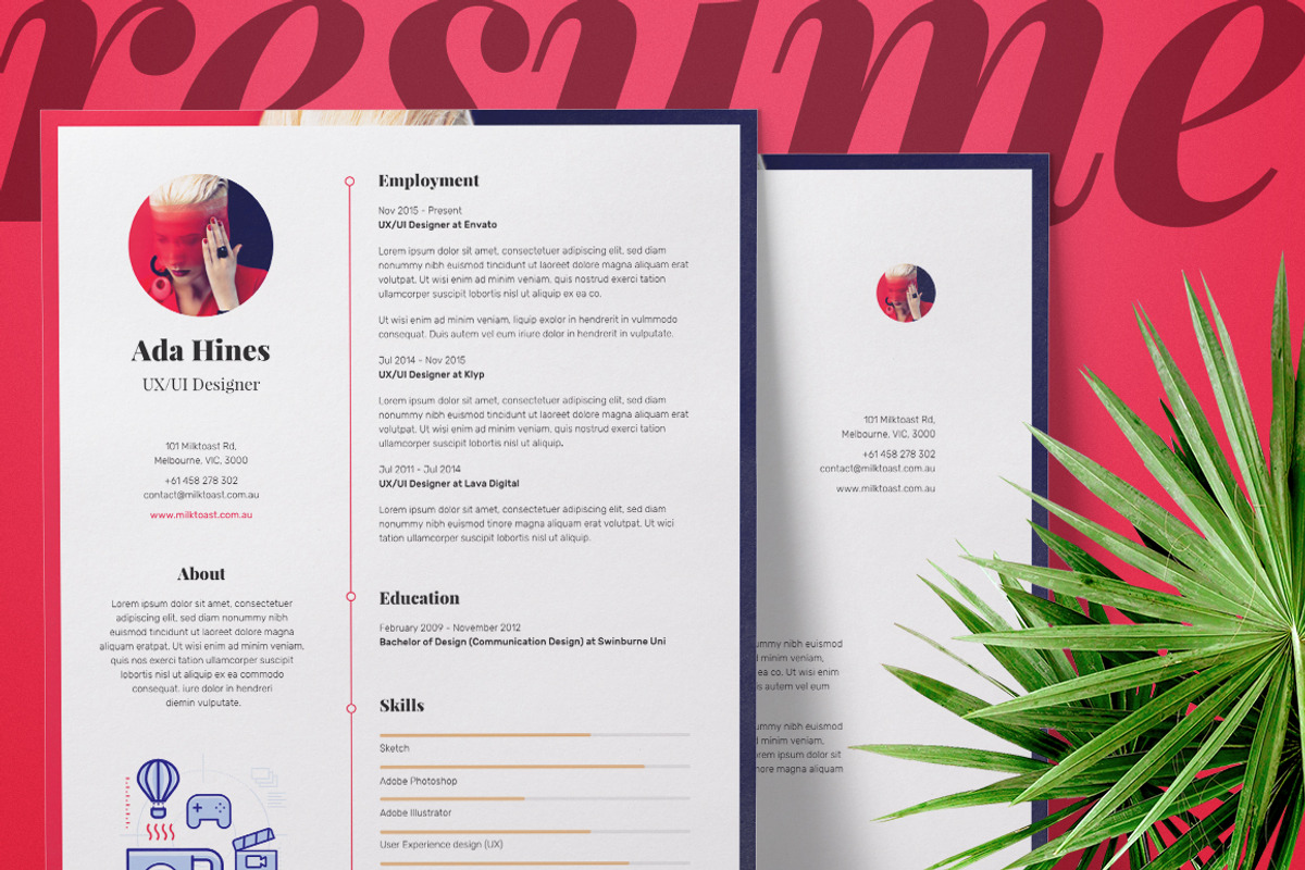 Resume/CV and Cover Letter, a Resume Template by Milktoast (Photo 3 of 4)