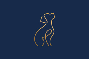 Luxury Dog Logo Template