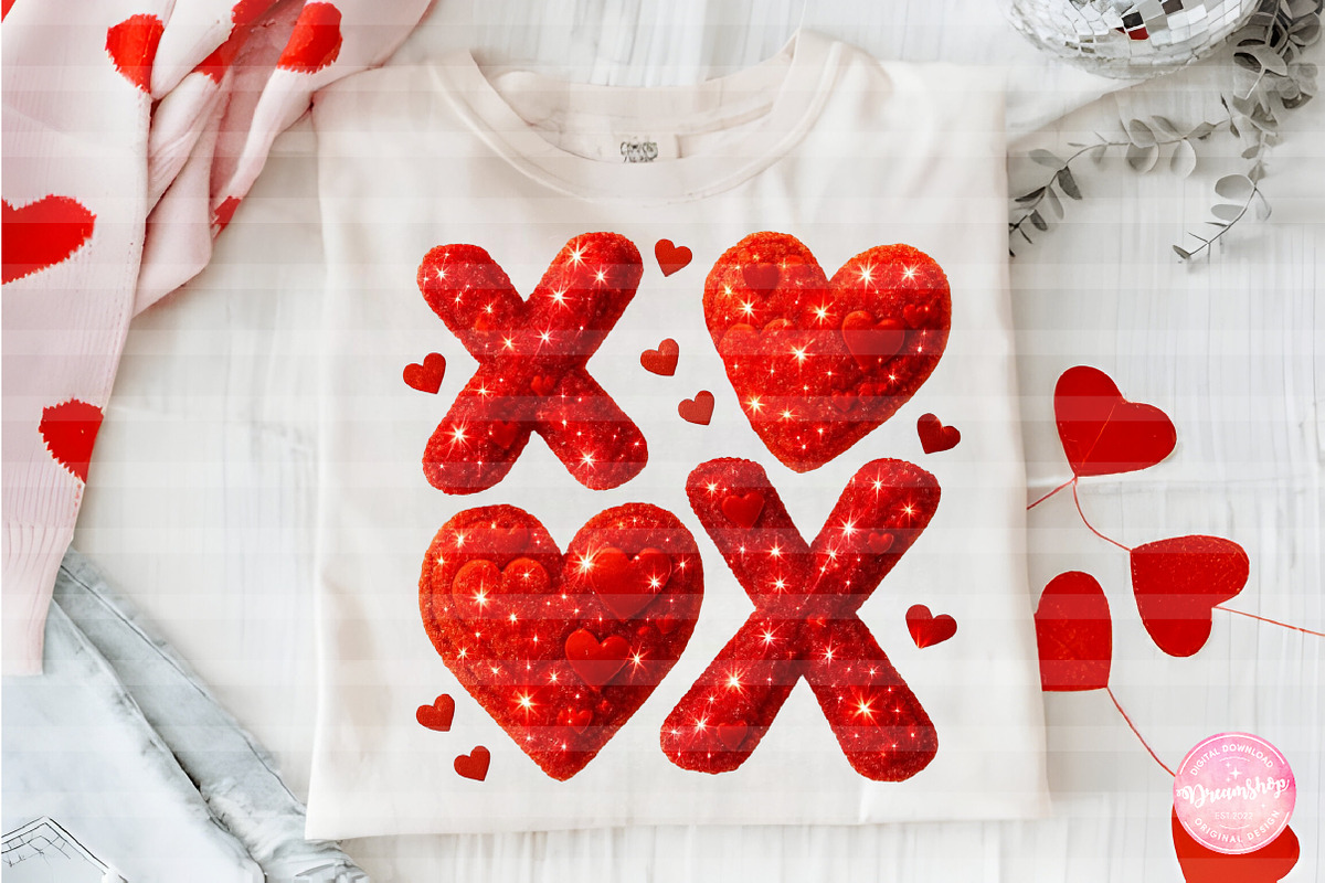 Coquette XOXO Valentine Design, Png, an Illustration by CreationArt (Photo 3 of 6)