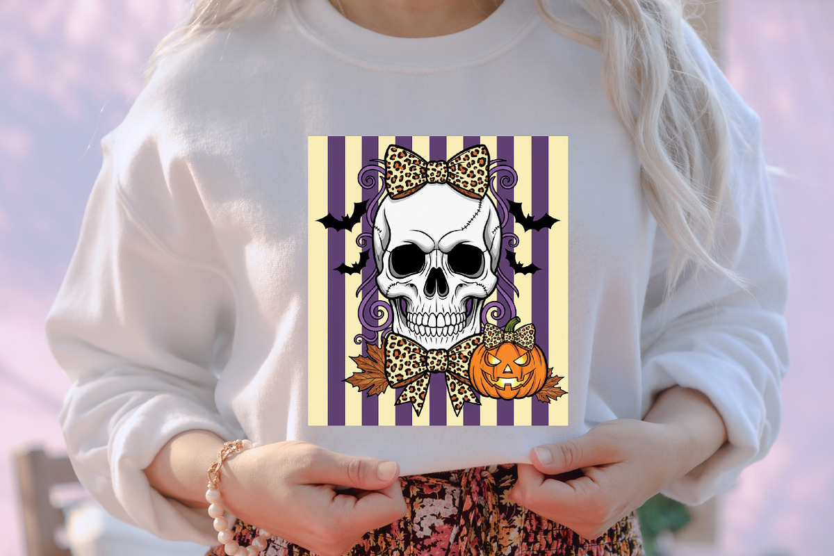Preppy Halloween Coquette Skull Bow, an Illustration by designcity5 (Photo 5 of 8)
