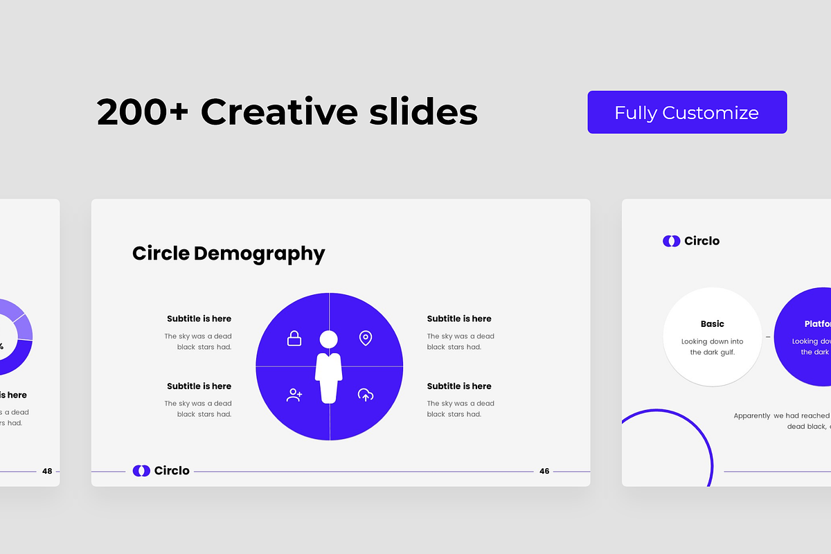 Circlo- Animated Presentation Bundle, a Presentation Template by MNML Agency (Photo 3 of 63)