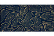 Luxury line leaves art deco patterns, a Pattern Graphic by Marylia (Thumbnail 2 of 16)