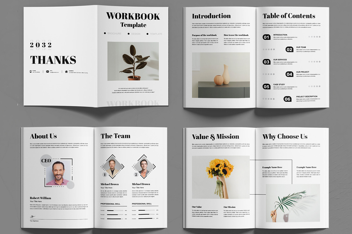 Workbook Template Layout