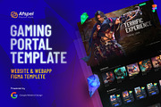 Afspel | Gaming Portal Design, a Landing Page Template by 0effortthemes (Thumbnail 1 of 7)