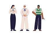 Marine team, ship's crew set, a Person Illustration by Good Studio (Thumbnail 3 of 5)