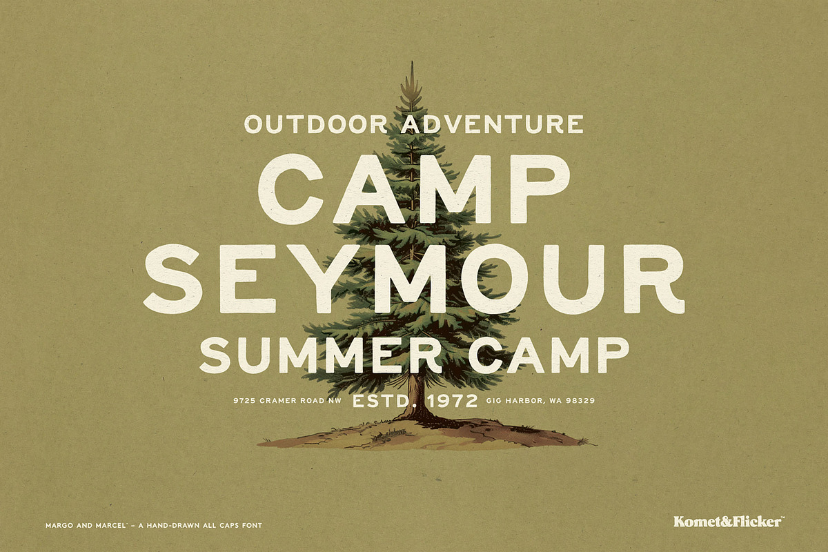 Margo and Marcel - A Hand-Drawn Font, a Sans Serif Font by Komet & Flicker (Photo 9 of 13)
