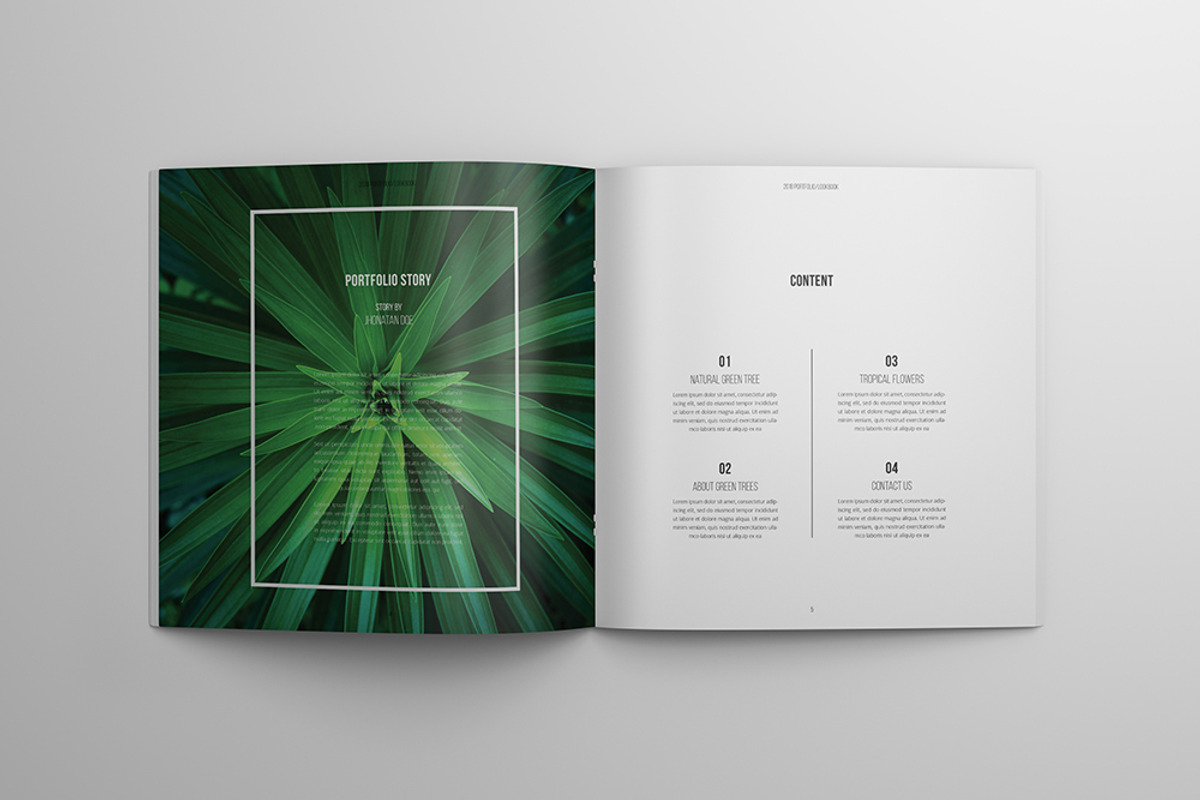 Floral Portfolio, a Brochure Template by MA-KING_ART (Photo 3 of 16)