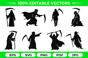 Grim Reaper Silhouette Pack