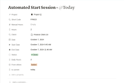 Timesheet Tracker - Notion Template, a Templates & Theme by 2 Nomazi (Thumbnail 4 of 5)