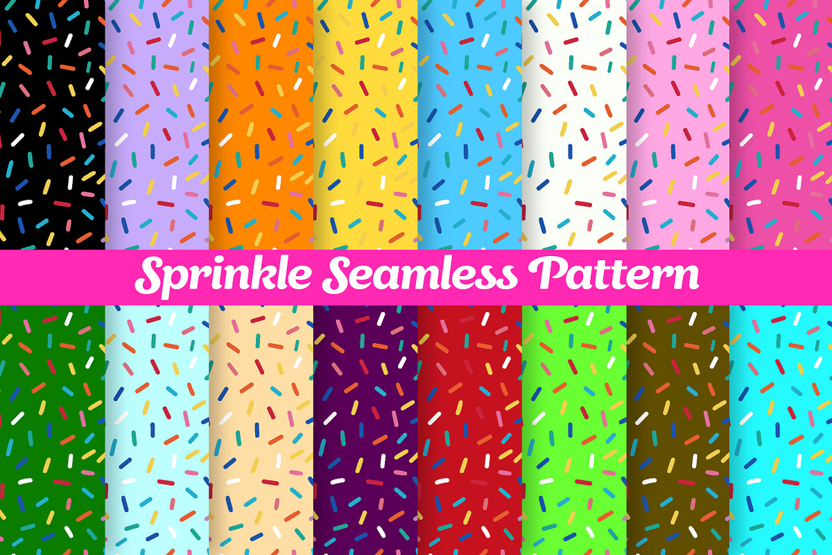 Sprinkle Seamless Pattern Bundle, a Texture Illustration by Dream Creation (Photo 1 of 5)