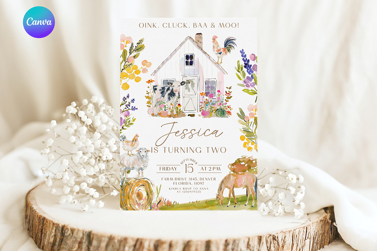 Party Animal Farm Birthday Invite, an Invitation Template by Digital_Mind (Photo 1 of 3)