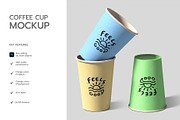 Paper Coffee Cup Mockup Set, a Cups & Container Mockup by graphypix (Thumbnail 2 of 4)