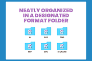Digital Marketing Icon Set Astute, a Solid Icon by Flat Icons (Thumbnail 2 of 7)