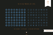 Social Media Icons, a Solid Icon by Wumi Studio (Thumbnail 4 of 5)