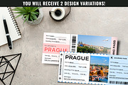 Prague Boarding Pass Canva Templates, a Card Template by Snapybiz (Thumbnail 2 of 10)