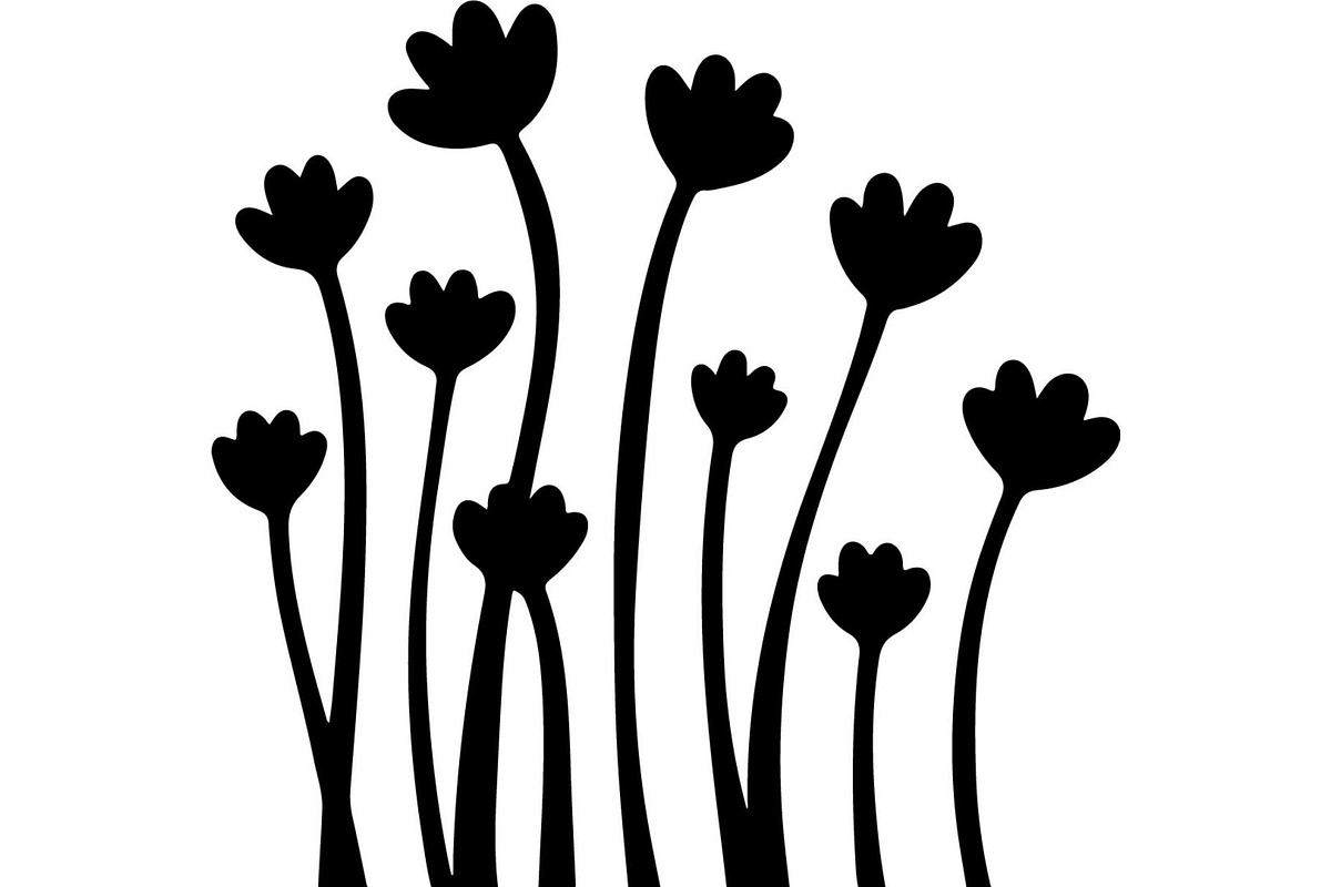 Simple Wildflower Silhouette, an Object Graphic by Designer_Momina (Photo 6 of 15)