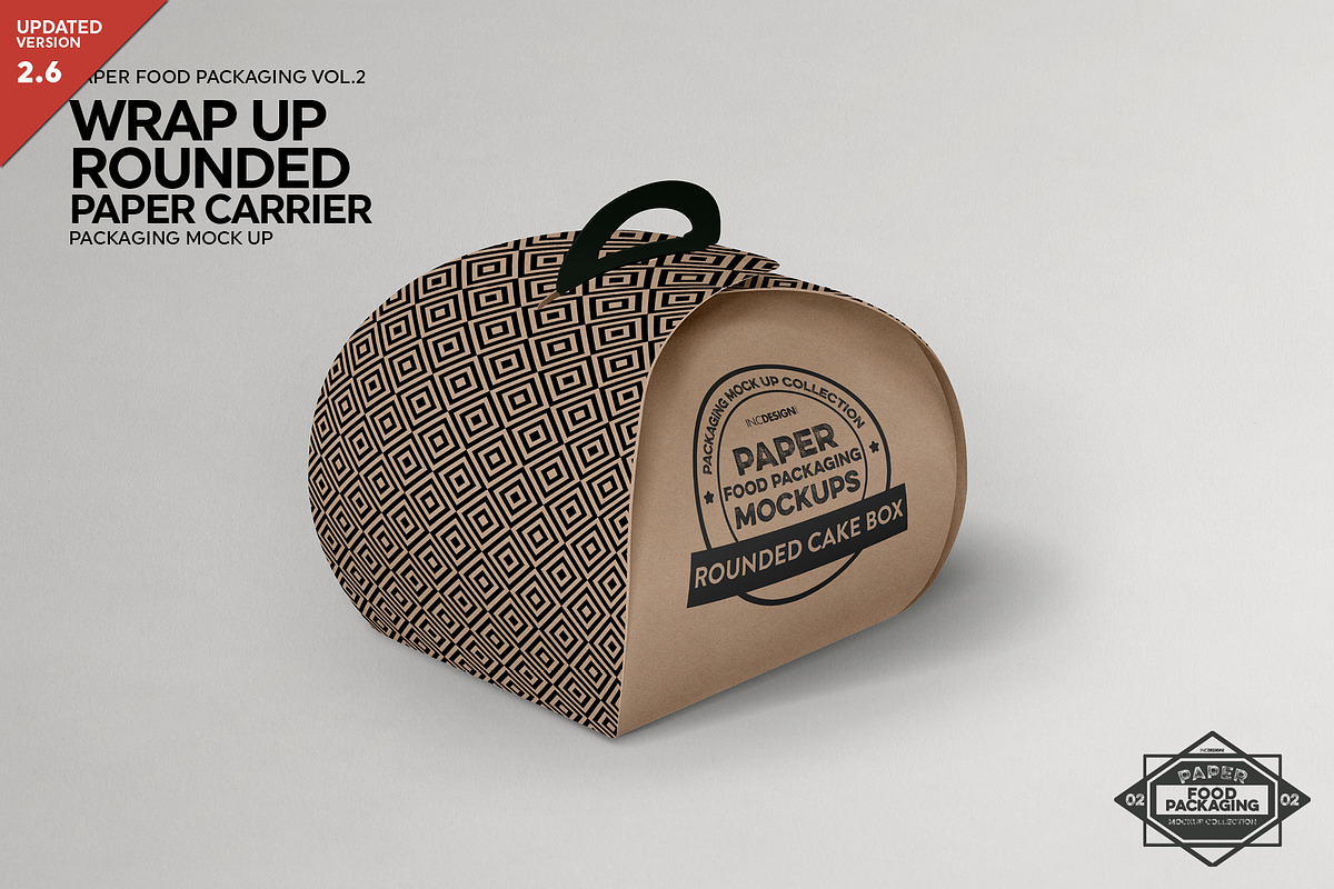 WrapUp Cake Carrier Packaging Mockup, a Cups & Container Mockup by INCDesign (Photo 1 of 6)