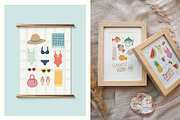 Summer Vibe | Wall Art Creator, an Object Graphic by Leleka.Store (Thumbnail 13 of 19)