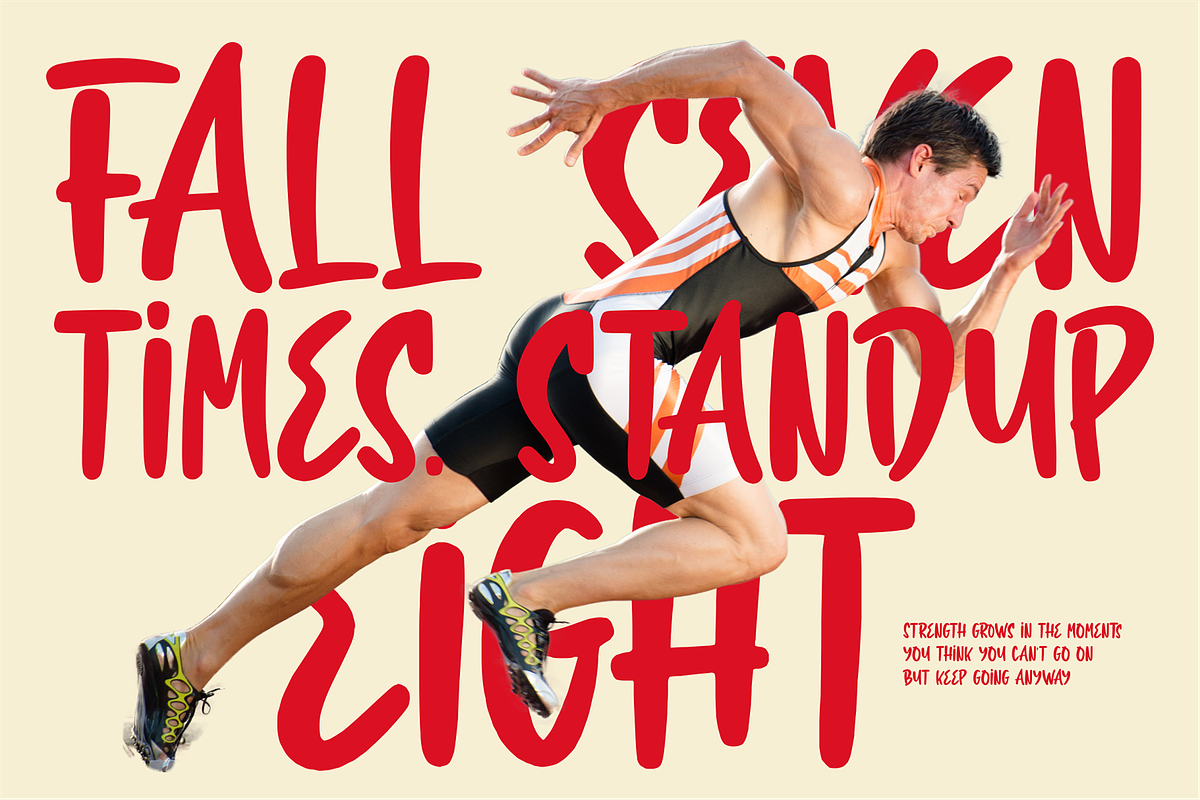 Overglows - Bold Brush Font, a Handwritten Font by Enxyclo Studio (Photo 2 of 14)