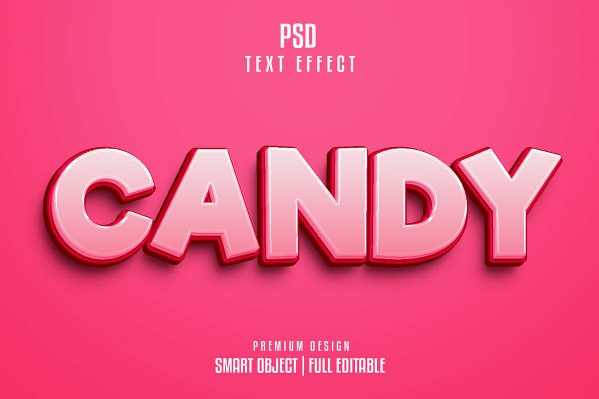 Candy 3d text effect, a Layer Style Add-On by himelgfx