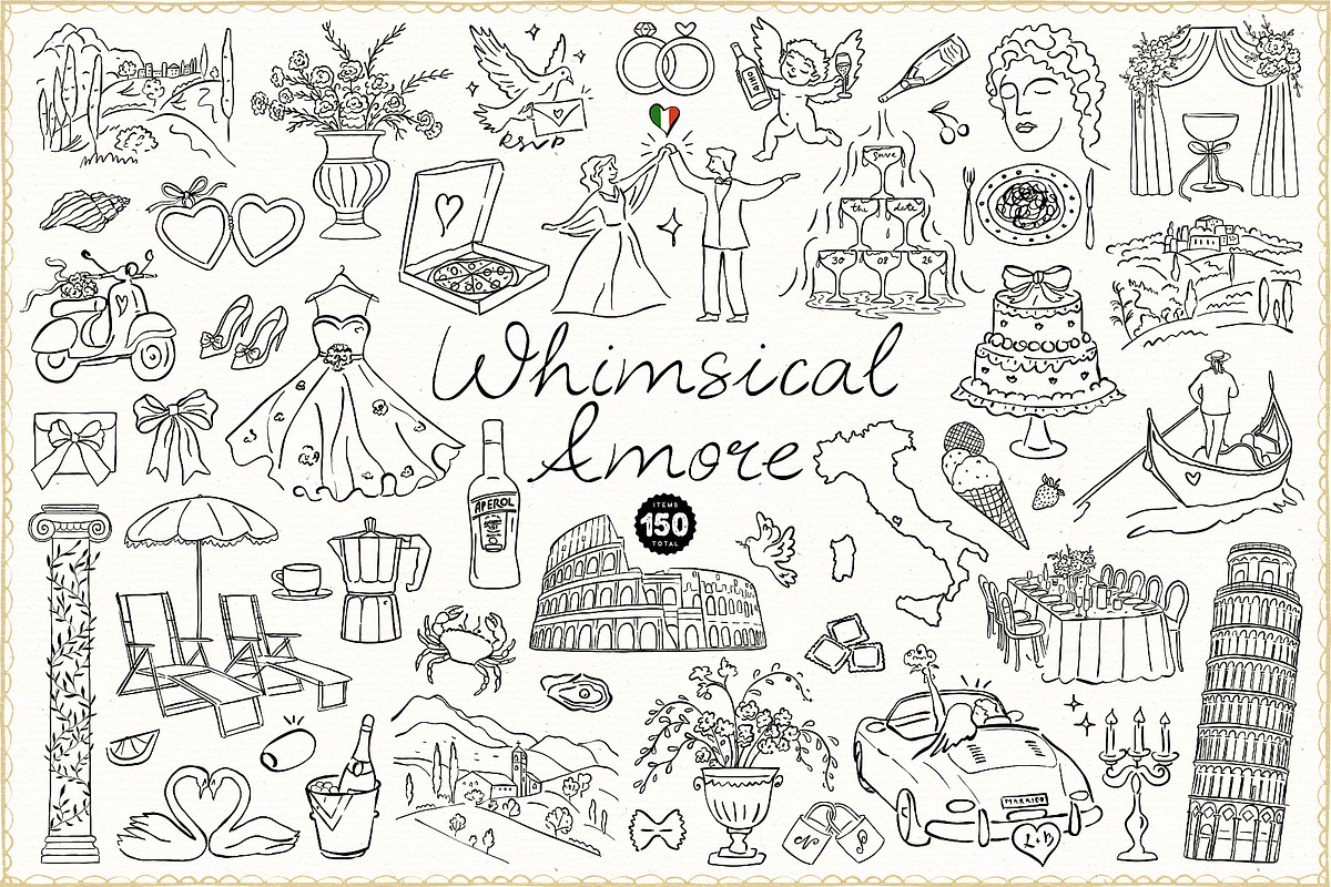 La Dolce Vita Italian Wedding SVG, an Object Illustration by Ayya Studio (Photo 1 of 13)