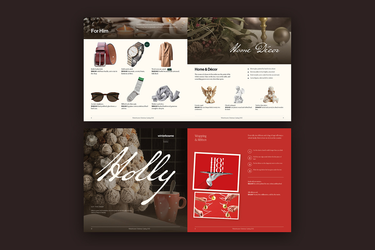 Square Christmas Catalog Template, a Brochure Template by BrandPacks (Photo 4 of 7)