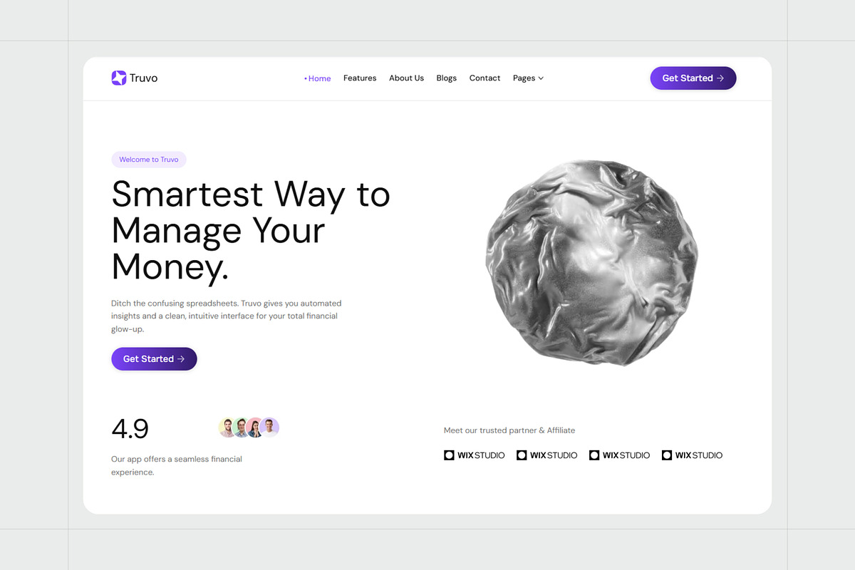 Truvo - AI & SaaS Website Template preview 2