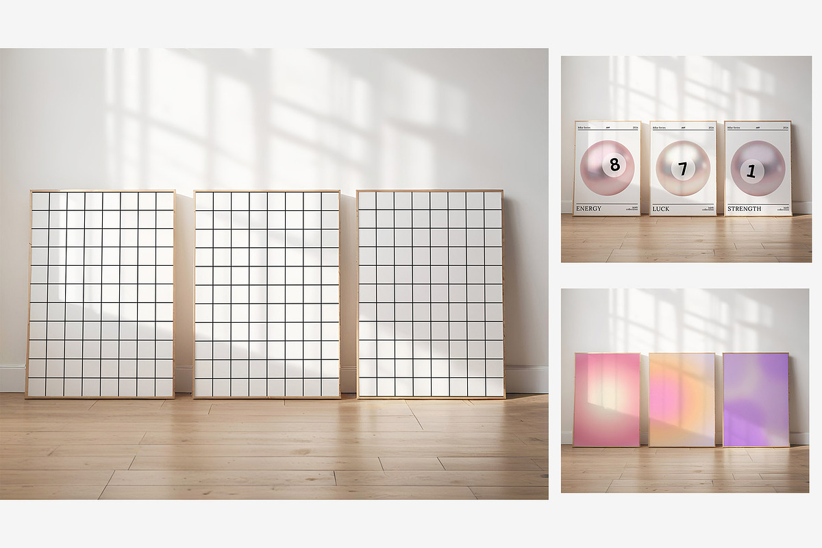 Set of 3 Frames Mockup, 5x7 Ratio, a Household Mockup by isjakimockups (Photo 2 of 7)