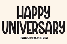 Happy Universary | Script Font