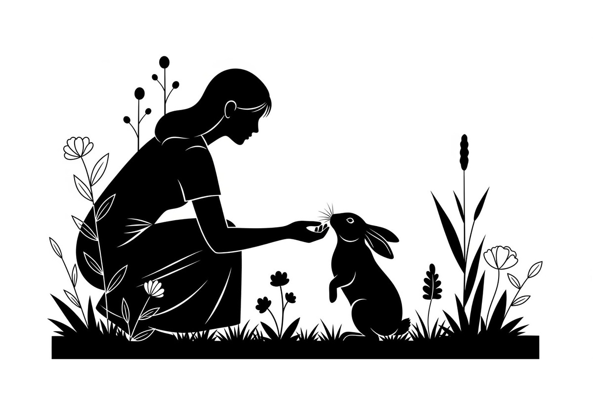 Garden Bunny Silhouette Bundle, an Illustration by jahid234 (Photo 29 of 48)