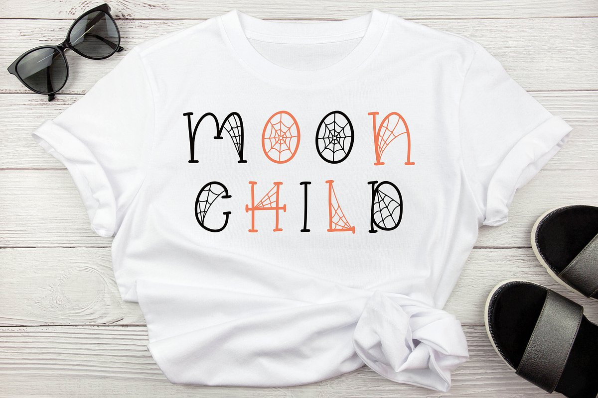 Cobweberly Halloween Spider Web Font, a Serif Font by Dancing with Ink (Photo 11 of 23)