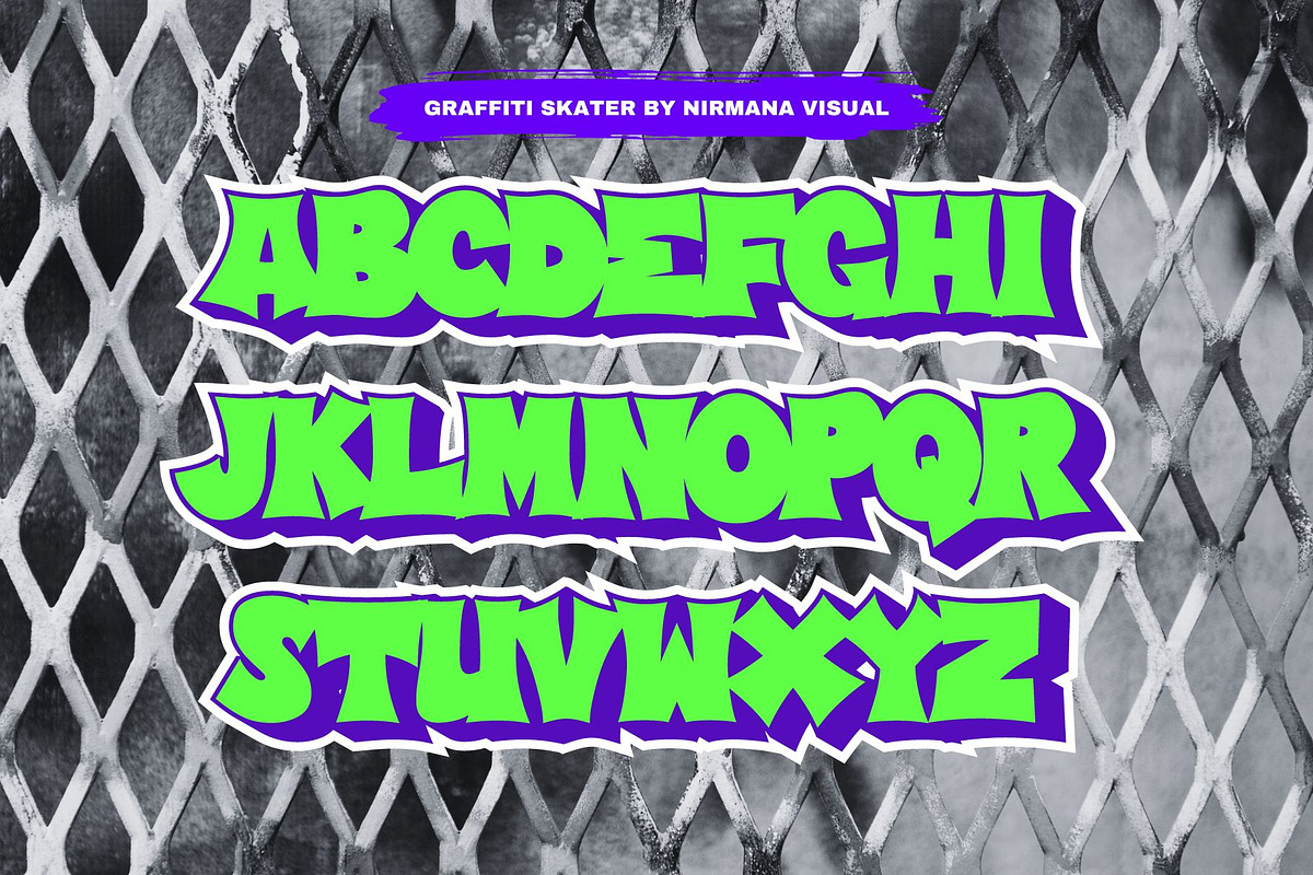 Graffiti Skater, a Handwritten Font by Nirmana Visual (Photo 2 of 7)