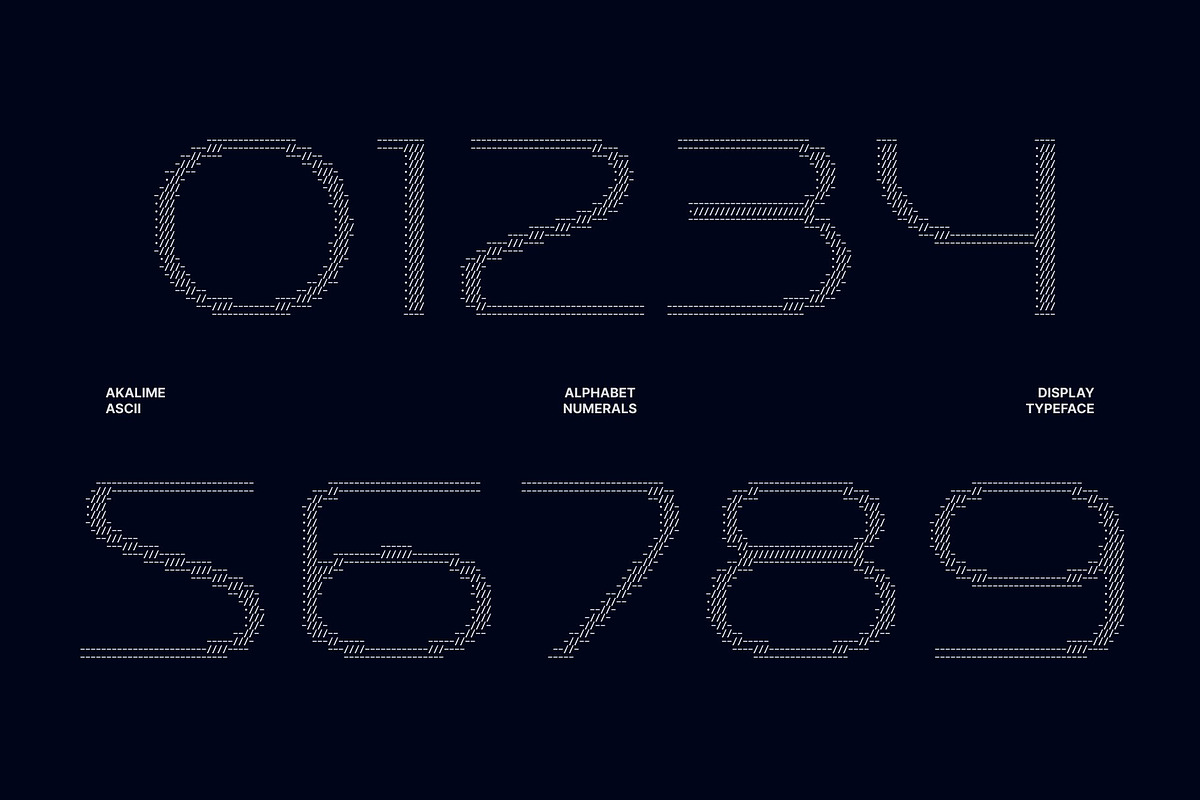 Akalime Ascii, a Sans Serif Font by Craft Supply Co. (Photo 6 of 8)