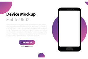 Realistic smartphone template mockup, a Technology Illustration by Vector Creator
