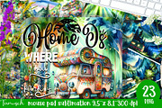watercolor camping bundle, a Templates & Theme by TanuschArts (Thumbnail 5 of 10)