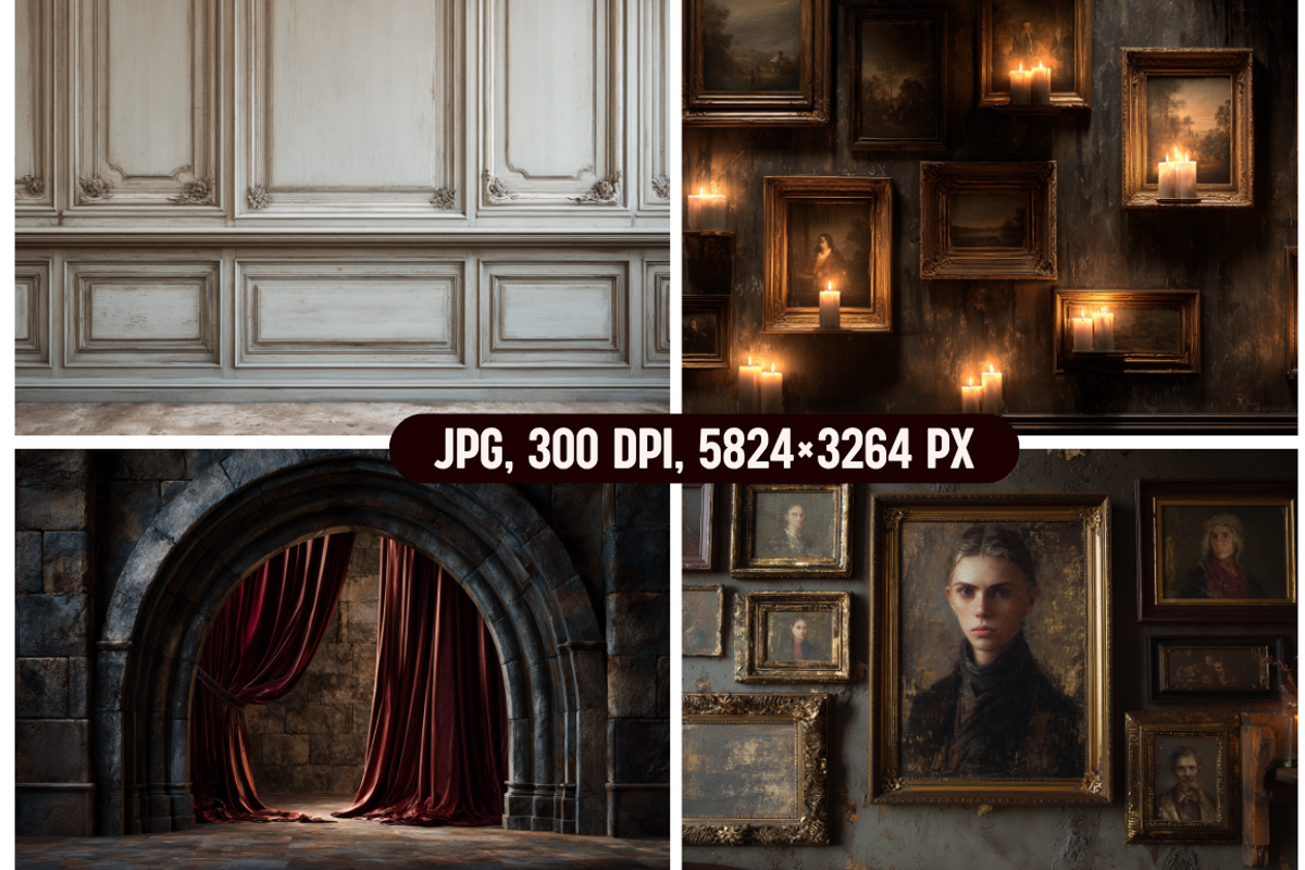 Classic and Baroque Photo Backdrops, an Object Graphic by PrintHaven Designs (Photo 9 of 11)