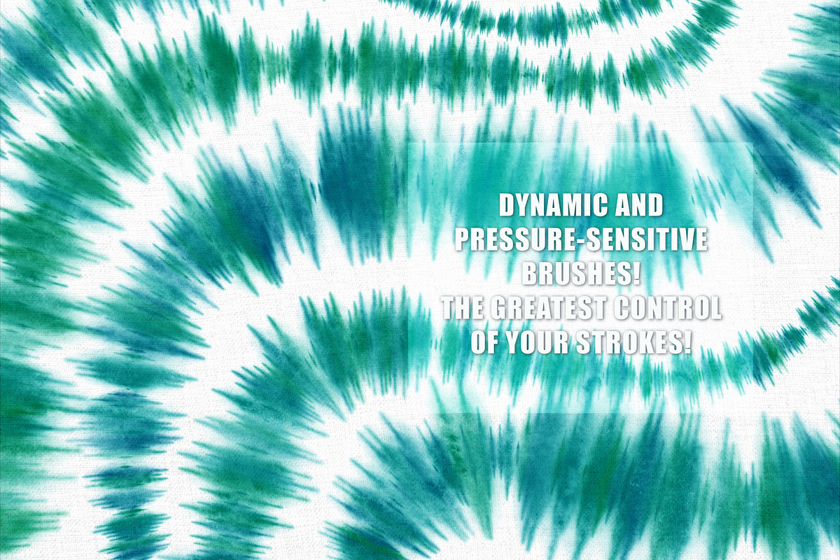 Tie Dye Watercolor Procreate Brushes, a Brush Add-On by OlgaRom (Photo 5 of 15)