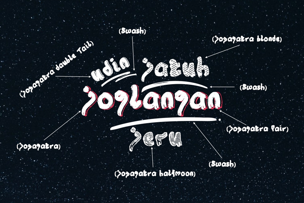Joyagatra - 5 Font styles preview 2