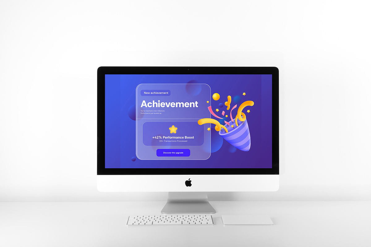 Modern 3D Achievement Banner, an Object Graphic by Creative Graphics (Photo 2 of 3)