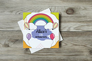 Kids birthday invitation template, an Invitation Template by Asfacute (Thumbnail 3 of 3)